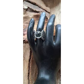    Ring Silber Quarz Aquamarin Moos erstaunliche Spitze Galerie