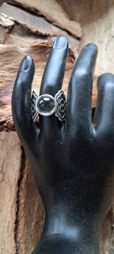 Ring Silber Quarz Aquamarin Moos erstaunliche Spitze Galerie