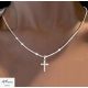  Nasz0088 Halskette aus Silber 925 mit Kreuz