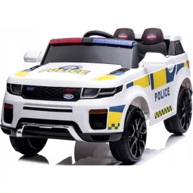    POLIZEIWAGEN MIT 12-V-BATTERIE, 2 45-W-MOTOREN + FERNBEDIENUNG