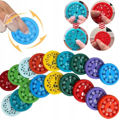  MATHEMATISCHE FIDGET-SPINNER, KINDER ZÄHLEN SPIELZEUG FRÜHES LERNEN
