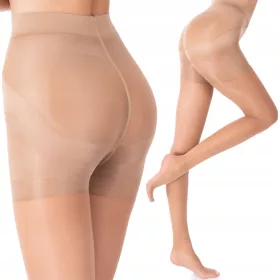    Glatte Strumpfhose Fenome RSPpu20 VISONE 20den beige, gegerbtes Beige, Größe 4/5