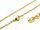  Lange klassische Kette, Chirurgenstahl, 75 cm, Goldanker, 316L-Ösen