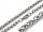  Klassische Kette, Chirurgenstahl 316L, silbernes rundes Ohr, 60 cm