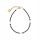 Armband mit Natursteinen, Onyx, Granat, weißem Quarz