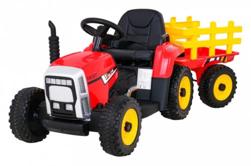  Traktor mit Anhänger und Fernbedienung BLOW rot XMX-611