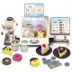  Registrierkassen-Kaufladenset für Kinder mit Kaffee- und Dessertmaschine