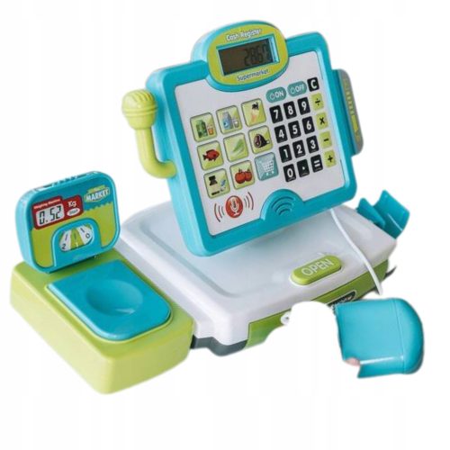  Registrierkasse für Kinder mit Mikrofon, Scanner, Waage, FREEON-Zubehör