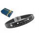  Herren-Lederarmband mit GRAVUR, schwarz