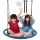  Kinderschaukel für draußen, rund, 1016 x 45 mm, 340 kg, Blau und Schwarz