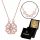  Damen-Silberhalskette, Roségold CLOVER 925