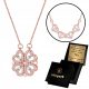  Damen-Silberhalskette, Roségold CLOVER 925