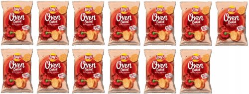 13x 110g LAY'S OVEN BAKED Grilled Paprika Chips - Halber Karton