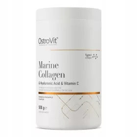   OstroVit Marine Collagen mit Hyaluronsäure und Vitamin C 500g - Geschmack Mango-Ananas