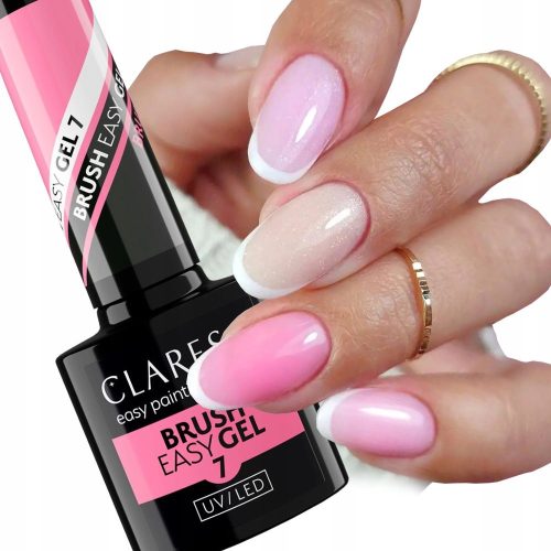  Claresa Gel in der Flasche mit Pinsel Brush Easy Gel 7 Dunkelrosa