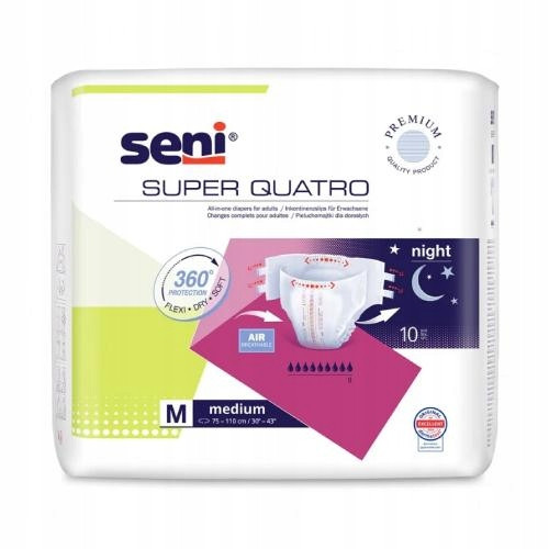  Seni Super Quatro M Windelhöschen für Erwachsene 10 Stk.
