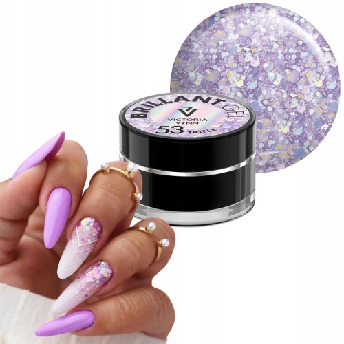  VV Brillant Dekorationsgel 5 g 53 Trifle Nail Art Gel Glitzer