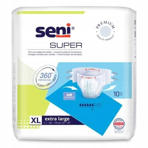  Seni Super Windelhöschen für Erwachsene XL 10 Stk.