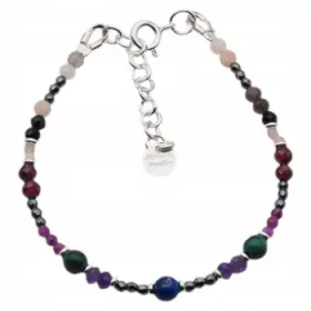  Armband mit Sternzeichen Skorpion, Steine, Silber