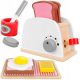 Toaster-Set aus Holz + Zubehör mit Zubehör als Geschenk für Kinder