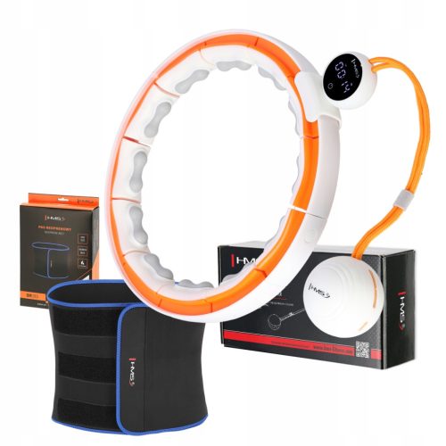  Hula-Hoop-Reifen mit HMS-Noppen, 43 cm, weiß