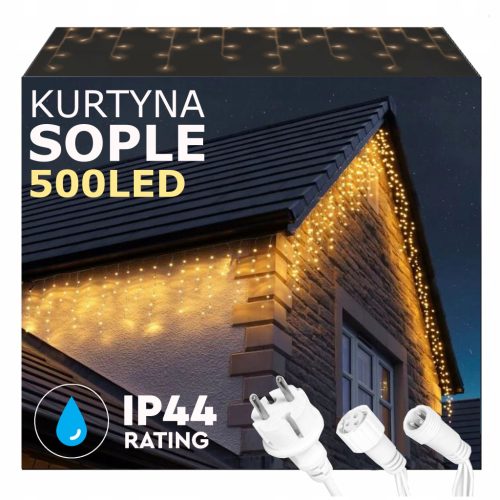  Lichtvorhang Focla Eiszapfen 301 - 500 Lichter