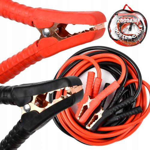  KABEL ÜBERBRINGUNGSKABEL 2000A 4 METER 2x 4m 14mm2 FÜR AUTO/MASCHINE
