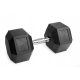  Feste Hanteln 1x30kg, gummiertes Gusseisen, 30kg HEX, für das Training SOLID