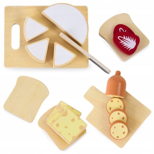  Frühstücksset aus Holz. Essen zum Spielen