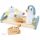  Teeservice aus Holz mit Tablett – 17 Elemente