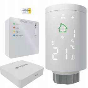    1x TUYA-Thermostatkopf zur Steuerung des Zentralheizungsofens