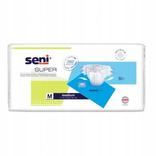  Seni Super Windelhöschen für Erwachsene M 30 Stk.