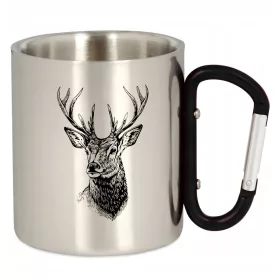    TOURISTISCHE BECHER AUS METALL, GESCHENK ZUM FREUNDTAG, HUNTER'S GUY