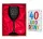  WEINGLAS UND GRUßKARTEN-SET ZUM 40. GEBURTSTAG GESCHENK DER FRAU