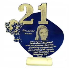  ACHTZEHN 21 JAHRE GEBURTSTAG 18 20 30 MIT IHREM FOTO