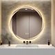 LED-SPIEGEL 50 RUND SCHWARZER RAHMEN BELEUCHTET LOFT BADEZIMMER LOFT CIRCLE