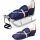  Piccolino-Metallschlitten mit Rückenlehne und isoliertem Schlafsack – Marineblau
