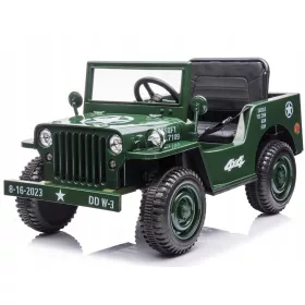    JEEP 4x4 Elektroauto für Kinder Batteriebetriebenes Auto + Willys SHADE