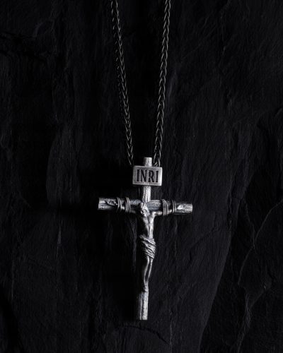  Silberkreuz KREUZIGUNG JESU CHRISTI. INRI