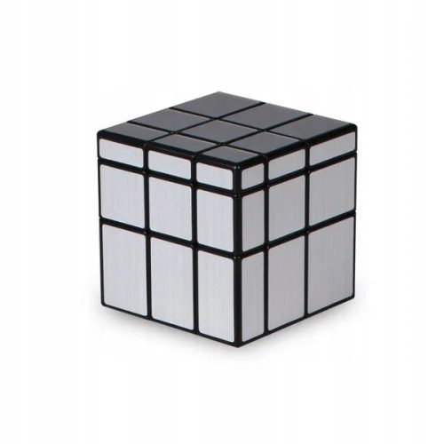  QiYi SPIEGELWÜRFEL 3x3 Asymmetrisch Silber + QiYi Sockel