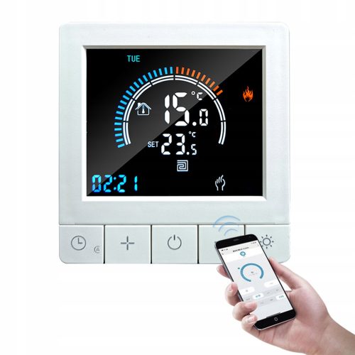  WIFI-LCD-RAUMTHERMOSTAT 16A PROGRAMMIERBAR mit KINDERSICHERUNG
