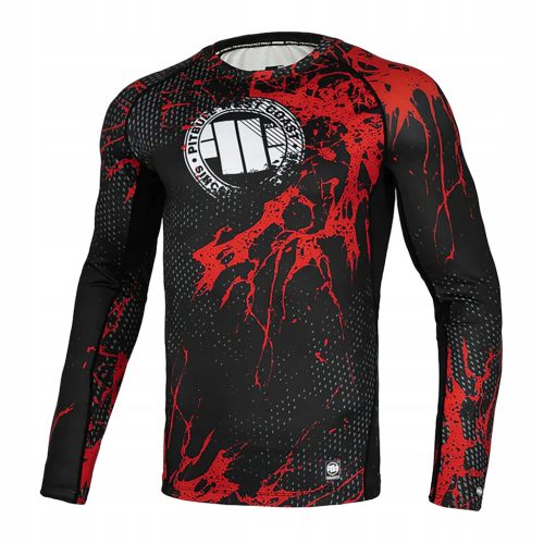  Langarm-Rashguard für Herren Pitbull Rashguard Blood Dog II schwarz XXL