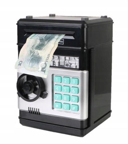  Sicherer Sparschwein-Geldautomat für Münzen, Banknoten, PIN