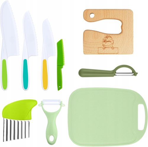  KÜCHENSET FÜR EIN KIND, DAS MIT SICHEREN MESSERBRETTERN DER ELTERN KOCHEN LERNT