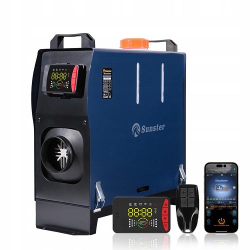  BENZIN-GASHEIZUNG WEBASTO ÖLGEBLÄSE 8KW 12/24V BLUETOOTH LCD