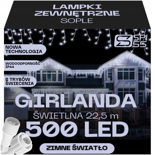  Lichtvorhang SPI 55 Eiszapfen 301 - 500 Lichter