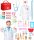  ARZT-SET FÜR EIN KIND SCHÜRZE STETHOSKOP THERMOMETER XXL-SET GESCHENK