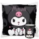  KUROMI-BECHER + ONEGAI MY MELODY PILLOW-Set in verschiedenen Designs + NAMENSGESCHENK