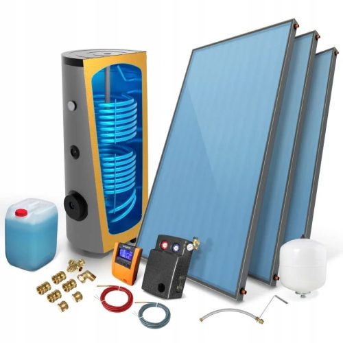 Solarkollektor-Set 3 x ECO 2.0 mit 300l Tank