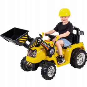    Elektrobagger für Kinder, 2x 25W Motor, Fernbedienung, LED, 12V Bremse